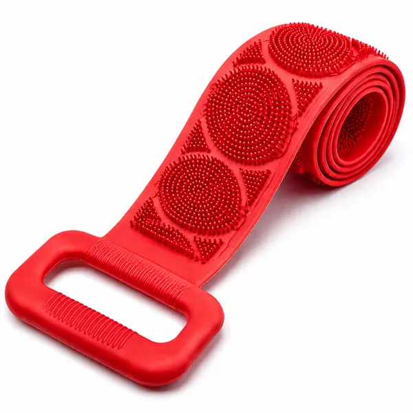 Nexsim Silicone Back Scrubber in use
